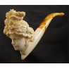 Lubinsky scolptured meerschaum pipe - Queen Anna
